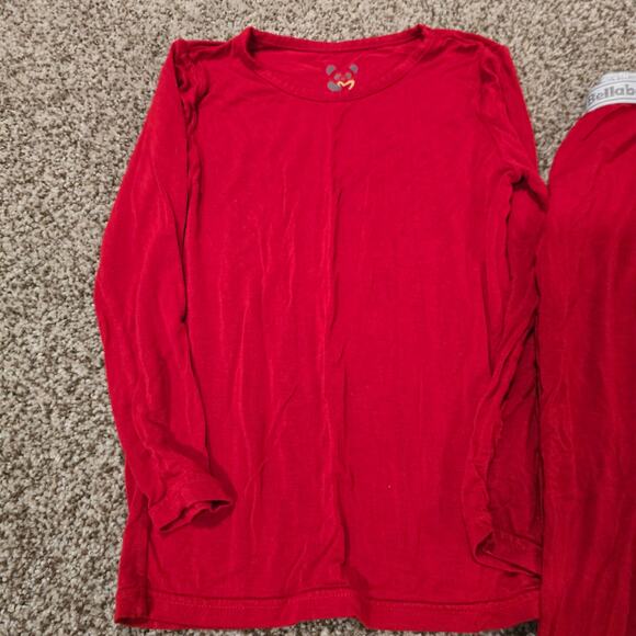 Boy's Bellabu Bear Red Bamboo Blend Long Sleeve Pants Pajamas | Size 6 - Picture 2 of 4
